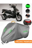 MotoEN  Vinleks Gri Gilera Runner VXR 200 Arka Çanta Uyumlu Motosiklet Brandası (Kilit Uyumlu) thumbnail 1