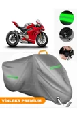 MotoEN  Vinleks Gri Ducati Panigale V4 R Uyumlu Motosiklet Brandası Lüx Kalite (Kilit Uyumlu) thumbnail 1