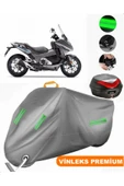 MotoEN  Vinleks Gri Honda NC 750D Integra Arka Çanta Uyumlu Motosiklet Brandası (Kilit Uyumlu) thumbnail 1