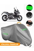 MotoEN  Vinleks Gri Honda NC 750D Integra Uyumlu Motosiklet Brandası Lüx Kalite (Kilit Uyumlu) thumbnail 1