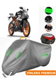 MotoEN  Vinleks Gri KTM 200 RC Arka Çanta Uyumlu Motosiklet Brandası (Kilit Uyumlu) thumbnail 1