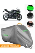 MotoEN  Vinleks Gri Kawasaki Ninja ZX-10R Uyumlu Motosiklet Brandası Lüx Kalite (Kilit Uyumlu) thumbnail 1