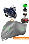 MotoEN  Vinleks Gri Kawasaki GTR 1400 Arka Çanta Uyumlu Motosiklet Brandası (Kilit Uyumlu) thumbnail 1