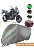 MotoEN  Vinleks Gri Kawasaki Versys X300 Arka Çanta Uyumlu Motosiklet Brandası (Kilit Uyumlu) thumbnail 1