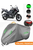 MotoEN  Vinleks Gri Kawasaki Versys 1000 Arka Çanta Uyumlu Motosiklet Brandası (Kilit Uyumlu) thumbnail 1