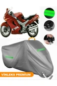 MotoEN  Vinleks Gri Kawasaki ZZR 1100 Uyumlu Motosiklet Brandası Lüx Kalite (Kilit Uyumlu) thumbnail 1