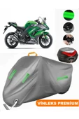 MotoEN  Vinleks Gri Kawasaki Z 1000 SX Arka Çanta Uyumlu Motosiklet Brandası (Kilit Uyumlu) thumbnail 1