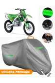 MotoEN  Vinleks Gri Kawasaki KX 250 Uyumlu Motosiklet Brandası Lüx Kalite (Kilit Uyumlu) thumbnail 1