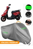 MotoEN  Vinleks Gri Kral Motor KR-44 Pion 50 Uyumlu Motosiklet Brandası Lüx Kalite (Kilit Uyumlu) thumbnail 1