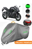MotoEN  Vinleks Gri Kawasaki Ninja 1000 SX Arka Çanta Uyumlu Motosiklet Brandası (Kilit Uyumlu) thumbnail 1