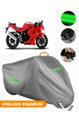 MotoEN  Vinleks Gri Hyosung GT 250 R Uyumlu Motosiklet Brandası Lüx Kalite (Kilit Uyumlu) thumbnail 1