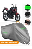 MotoEN  Vinleks Gri Kawasaki Z 400 Uyumlu Motosiklet Brandası Lüx Kalite (Kilit Uyumlu) thumbnail 1