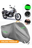 MotoEN  Vinleks Gri Kawasaki EL 125 Uyumlu Motosiklet Brandası Lüx Kalite (Kilit Uyumlu) thumbnail 1