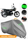 MotoEN  Vinleks Gri Kral Motor KR-100-2 Uyumlu Motosiklet Brandası Lüx Kalite (Kilit Uyumlu) - 1