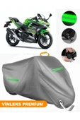 MotoEN  Vinleks Gri Kawasaki Ninja 400 Uyumlu Motosiklet Brandası Lüx Kalite (Kilit Uyumlu) thumbnail 1