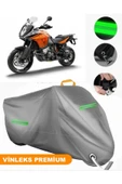 MotoEN  Vinleks Gri KTM 1190 Adventure R Uyumlu Motosiklet Brandası Lüx Kalite (Kilit Uyumlu) thumbnail 1