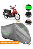 MotoEN  Vinleks Gri Honda Wave 110 Uyumlu Motosiklet Brandası Lüx Kalite (Kilit Uyumlu) - 1
