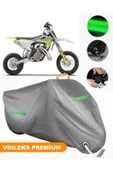 MotoEN  Vinleks Gri Husqvarna TC 50 Mini Uyumlu Motosiklet Brandası Lüx Kalite (Kilit Uyumlu) - 1