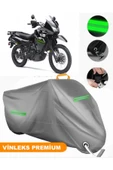 MotoEN  Vinleks Gri Kawasaki KLR 650 Uyumlu Motosiklet Brandası Lüx Kalite (Kilit Uyumlu) thumbnail 1