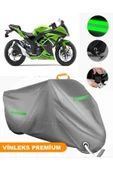 MotoEN  Vinleks Gri Kawasaki Ninja 250R Uyumlu Motosiklet Brandası Lüx Kalite (Kilit Uyumlu) thumbnail 1