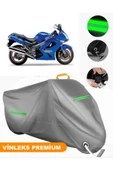 MotoEN  Vinleks Gri Kawasaki ZZR 1200 Uyumlu Motosiklet Brandası Lüx Kalite (Kilit Uyumlu) thumbnail 1