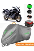MotoEN  Vinleks Gri Kawasaki ZX-12 R Arka Çanta Uyumlu Motosiklet Brandası (Kilit Uyumlu) thumbnail 1