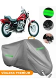 MotoEN  Vinleks Gri Kawasaki EN 500 Uyumlu Motosiklet Brandası Lüx Kalite (Kilit Uyumlu) thumbnail 1