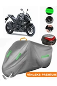 MotoEN  Vinleks Gri Kawasaki Z 1000 Arka Çanta Uyumlu Motosiklet Brandası (Kilit Uyumlu) thumbnail 1