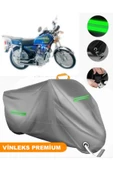 MotoEN  Vinleks Gri Hyundai Mover 125 Uyumlu Motosiklet Brandası Lüx Kalite (Kilit Uyumlu) - 1