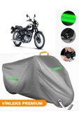 MotoEN  Vinleks Gri Kawasaki MEGURO S1 Uyumlu Motosiklet Brandası Lüx Kalite (Kilit Uyumlu) thumbnail 1