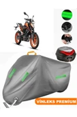 MotoEN  Vinleks Gri KTM 200 Duke Arka Çanta Uyumlu Motosiklet Brandası (Kilit Uyumlu) thumbnail 1