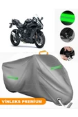 MotoEN  Vinleks Gri Kawasaki Ninja H2 Uyumlu Motosiklet Brandası Lüx Kalite (Kilit Uyumlu) thumbnail 1
