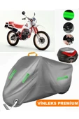 MotoEN  Vinleks Gri Honda XL 200 Arka Çanta Uyumlu Motosiklet Brandası (Kilit Uyumlu) - 1