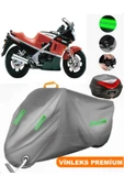 MotoEN  Vinleks Gri Kawasaki GPZ 600 R Arka Çanta Uyumlu Motosiklet Brandası (Kilit Uyumlu) thumbnail 1