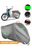 MotoEN  Vinleks Gri KAMAX Cub Pro 125 Uyumlu Motosiklet Brandası Lüx Kalite (Kilit Uyumlu) thumbnail 1