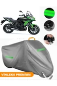 MotoEN  Vinleks Gri Kawasaki Versys 650 Uyumlu Motosiklet Brandası Lüx Kalite (Kilit Uyumlu) thumbnail 1