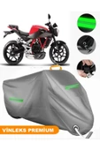 MotoEN  Vinleks Gri Hyosung GD 250 N Uyumlu Motosiklet Brandası Lüx Kalite (Kilit Uyumlu) - 1