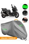 MotoEN  Vinleks Gri Kymco Xciting S 400 Uyumlu Motosiklet Brandası Lüx Kalite (Kilit Uyumlu) thumbnail 1
