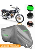 MotoEN  Vinleks Gri Kuba CG 100 Uyumlu Motosiklet Brandası Lüx Kalite (Kilit Uyumlu) thumbnail 1