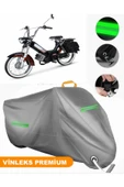 MotoEN  Vinleks Gri Mobylette Bionik 51 Uyumlu Motosiklet Brandası Lüx Kalite (Kilit Uyumlu) thumbnail 1