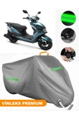MotoEN  Vinleks Gri Kuba Space 50 Uyumlu Motosiklet Brandası Lüx Kalite (Kilit Uyumlu) thumbnail 1