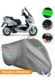 MotoEN  Vinleks Gri Malaguti Madison 250 Uyumlu Motosiklet Brandası Lüx Kalite (Kilit Uyumlu) thumbnail 1