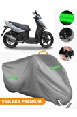 MotoEN  Vinleks Gri Kymco Agility City 200 i Uyumlu Motosiklet Brandası Lüx Kalite (Kilit Uyumlu) - 1