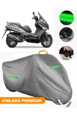 MotoEN  Vinleks Gri Kymco Downtown 125i Uyumlu Motosiklet Brandası Lüx Kalite (Kilit Uyumlu) thumbnail 1