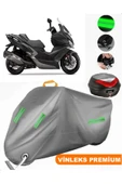 MotoEN  Vinleks Gri Kymco Xciting S 400 Arka Çanta Uyumlu Motosiklet Brandası (Kilit Uyumlu) thumbnail 1