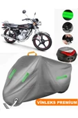 MotoEN  Vinleks Gri Kuba KM125-6 Arka Çanta Uyumlu Motosiklet Brandası (Kilit Uyumlu) - 1