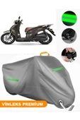MotoEN  Vinleks Gri Kymco People S 125i Uyumlu Motosiklet Brandası Lüx Kalite (Kilit Uyumlu) - 1