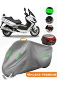 MotoEN  Vinleks Gri Kymco Xciting 250i Arka Çanta Uyumlu Motosiklet Brandası (Kilit Uyumlu) thumbnail 1
