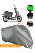 MotoEN  Vinleks Gri Kymco Movie XL 125 Uyumlu Motosiklet Brandası Lüx Kalite (Kilit Uyumlu) thumbnail 1