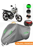 MotoEN  Vinleks Gri Kuba Platinum Arka Çanta Uyumlu Motosiklet Brandası (Kilit Uyumlu) - 1